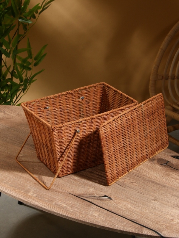 Корзина для пикника 33х20х22 см, ротанг