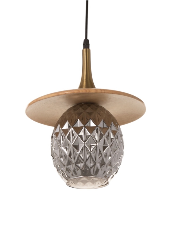 Светильник BayerLux ЭКО "Кен" 1х40Вт Е27 черный/коричневый 23х23х100см