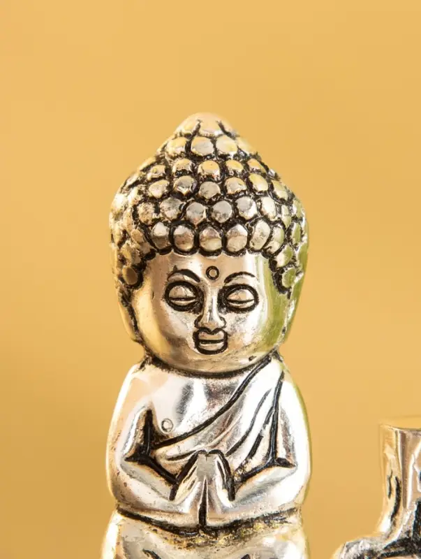 Подставка под благовония "Будда Намасте" алюминий 7х6х11 см