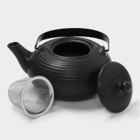 Чайник заварочный с ситом 0,75 л, Magistro Black Swan, черный