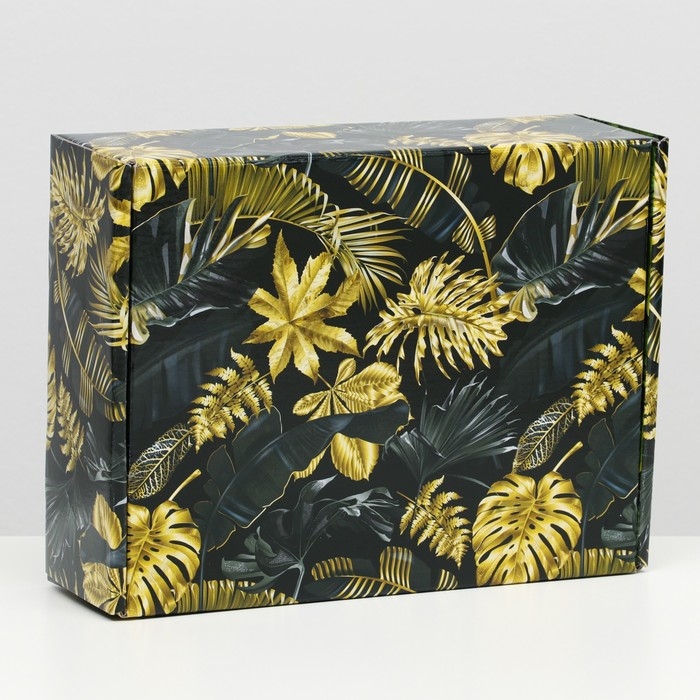 Подарочная коробка, двусторонняя, "Тропики" 27 х 21 х 9 см