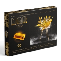 Арт-терапия &laquo;GOLD&raquo; с МАК, 50 карт (7х12 см), холст (22х16,5 см), краски (6 цветов), кисть,16+