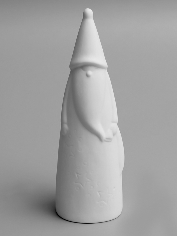 Светодиодная фигура "Дед Мороз в колпаке" 6х5.5х20.2 см, 1 LED, LR44x3(в компл.), свечение тёплое белое