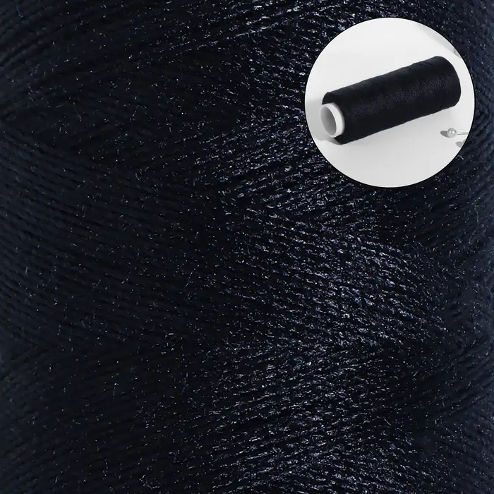 Нитки 50/2, 300 м, цвет чёрный, цена за 1 штуку