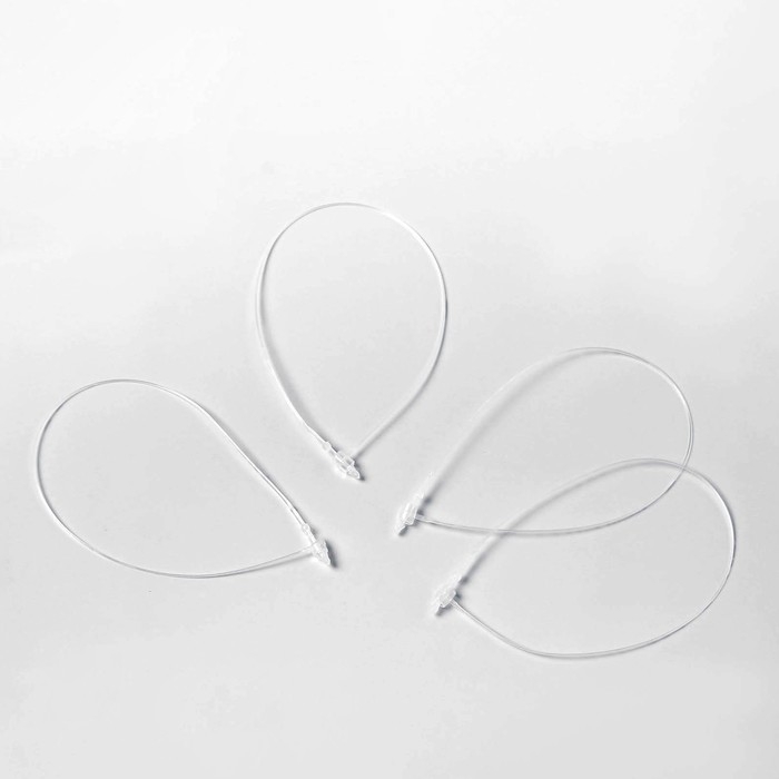 Стяжка пластиковая L=18, цвет прозрачный (набор 1000 шт.)