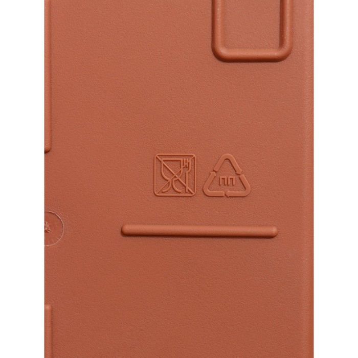 Горшок с поддоном &laquo;Квадро&raquo;, 12,2 л, цвет терракотовый