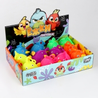 Мяч детский резиновый ёжка световой &laquo;Злые птички&raquo;, цвета МИКС , в шоубоксе