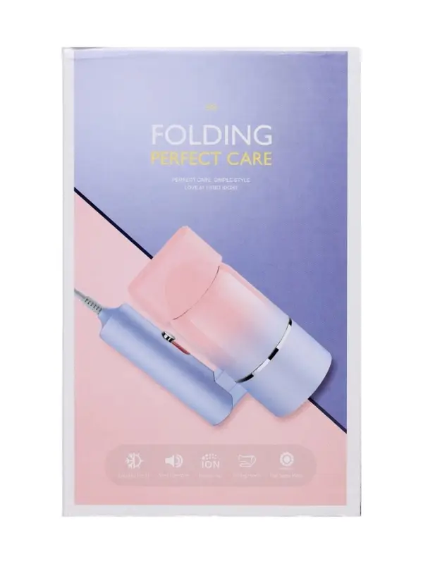 Фен LF-23, 800 Вт, 2 скорости, складная ручка, розово-сиреневый