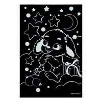 Набор гравюр на новый год &laquo;Зайчики&raquo;, 2 шт, набор для творчества