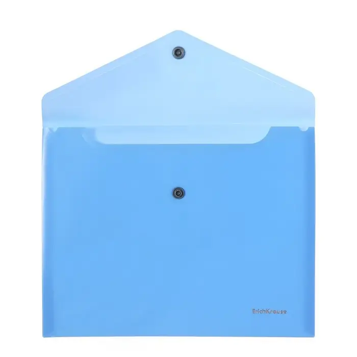 Папка-конверт на кнопке А5+, 180 мкм, ErichKrause "Matt Pastel Bloom", тиснение "песок", непрозрачная, микс