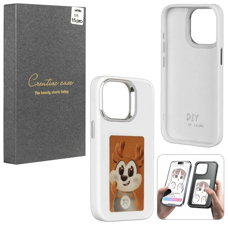 Чехол iPh 15 Pro White с проекцией