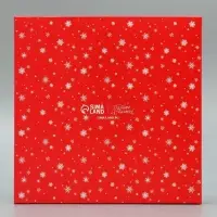 Коробка для кондитерских изделий с пластиковой крышкой &laquo;С Новым годом!&raquo;, 18&times;3 см