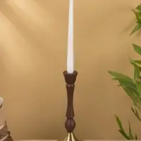 Подсвечник на 1 свечу "Шоколад" 10,5х10,5х25 см