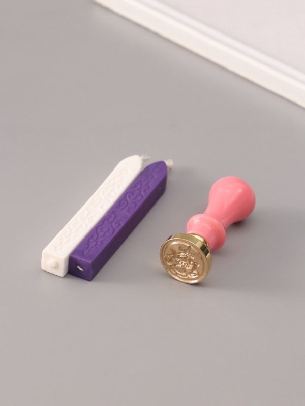 Сургучный набор "Лотос" печать, ручка, сургуч 12,5х10х3,6 см