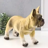 Копилка "Французский бульдог" 14х34х25 см, бежевый