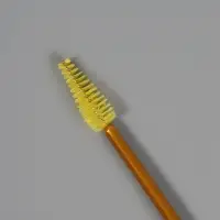 Кисть для макияжа, 2в1, 18.5 см, золотистый