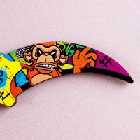 Деревянное оружие детское сувенирное &laquo;Керамбит&raquo;, мартышка