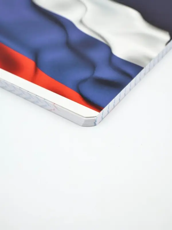 Тетради в клетку, 48 л., набор из 5 шт., блок №1 &laquo;Патриотизм&raquo; матовая ламинация, тиснение