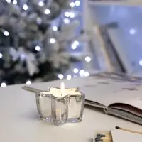 Свеча Wishlight, серебристая