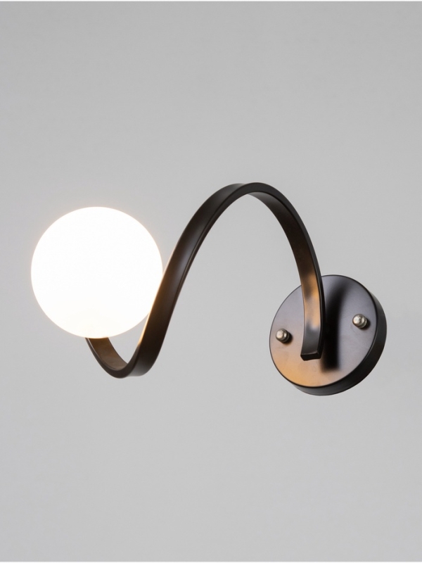 Бра Nadine 1х10Вт GU10 черный 37х16х32см