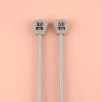 Спицы для вязания, прямые, с тефлоновым покрытием, d=3 мм, 35 см, 2 шт.