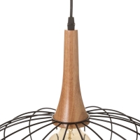 Светильник "Чикаго" 1х40Вт Е27 черный/коричневый 39х39х35(135)см