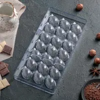 Форма для конфет и шоколада &laquo;Ананас&raquo;, 28&times;14 см, 21 ячейка, цвет прозрачный