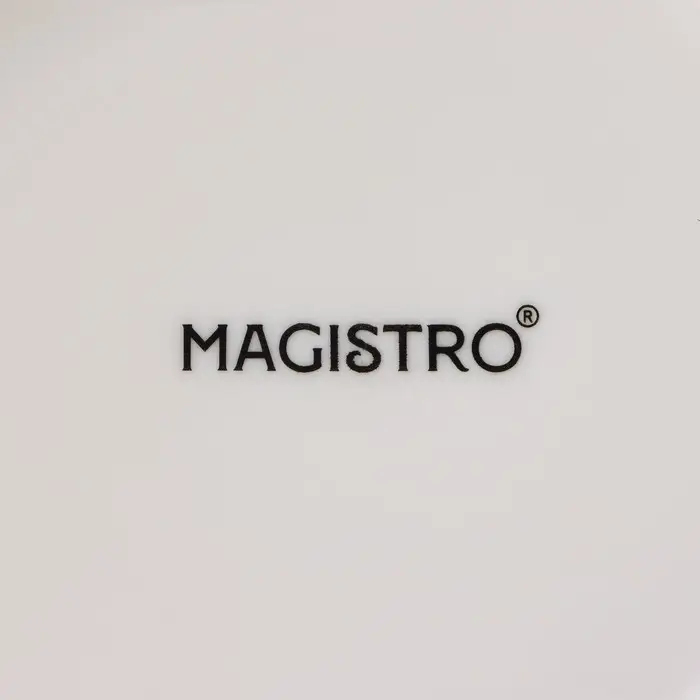 Тарелка фарфоровая глубокая Magistro &laquo;Церера&raquo;, 700 мл, d=18,5 см, цвет белый