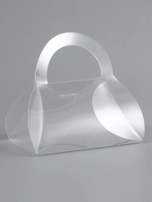 Складная прозрачная коробка из PVC, для упаковки подарков, 9.5&times;6&times;5 см