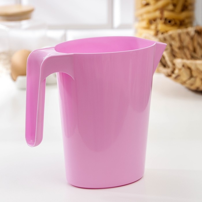 Кувшин для молока, 1 л, пластик, МИКС