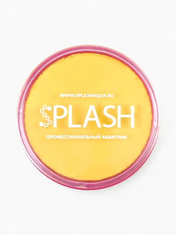 Аквагрим  в шайбе , регулярный, желтый, 32 гр.