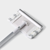 Щётка для окон Raccoon, телескопическая алюминиевая ручка 59(103) см, водосгон 20,5 см, насадка из микрофибры 20,5&times;12 см