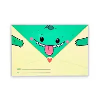 Открытка в форме конверта &laquo;Динозавр&raquo;, 12 х 18 см