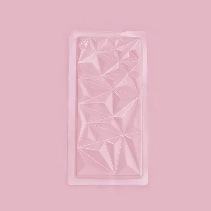 Форма для шоколада &laquo;Геометрия&raquo;, пластик, 20,5&times;10&times;1 см, прозрачная