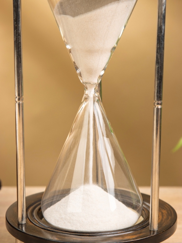 Песочные часы "Сансет" 12,5х12,5х25,5 см, дерево, сталь