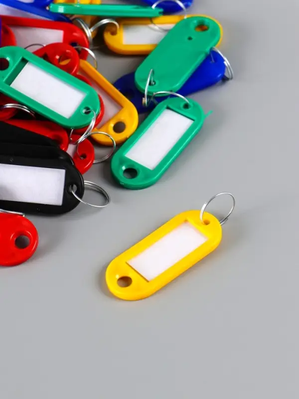 Набор брелоков для ключей 53мм, 50шт., ассорти