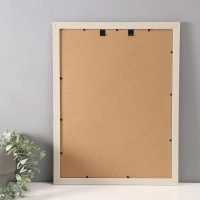 Фоторамка пластик 30х40 см "Корзинное плетение" белая 33,4х43,4 см