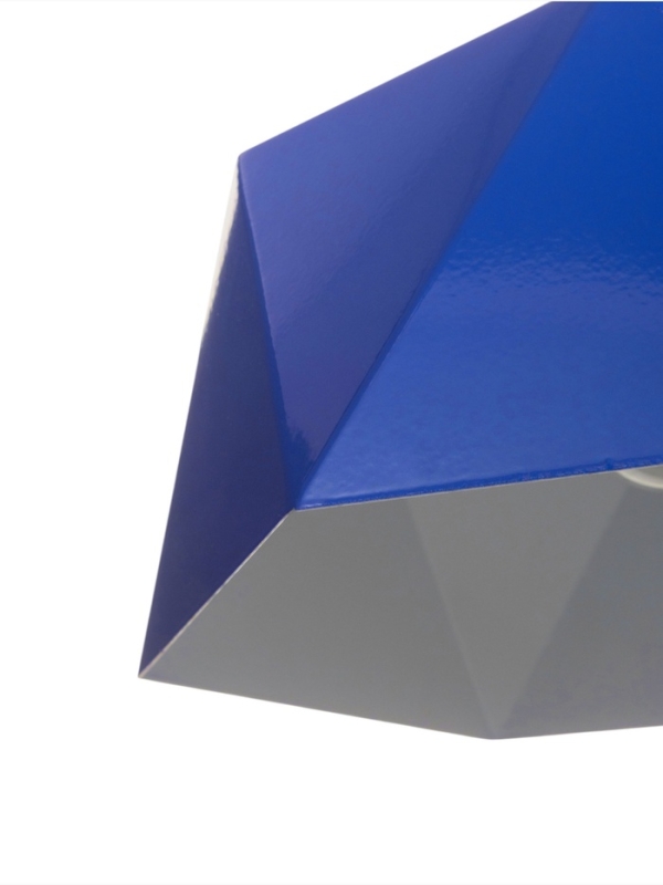 Светильник Edward 1х40Вт Е27 пр-1м синий 25х21,5х18см