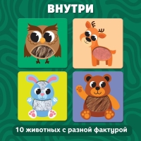 Развивающий набор &laquo;Животные леса&raquo;, тактильные карточки