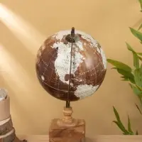 Глобус сувенирный 23х20х35 см, подставка дерево