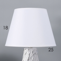 Настольная лампа с абажуром RISALUX &laquo;Лоретти&raquo;, Е14, 40 Вт, 25&times;25&times;38 см