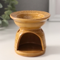 Аромалампа керамика "Геометрические узоры" карамель 7,5х7,5х6,5 см