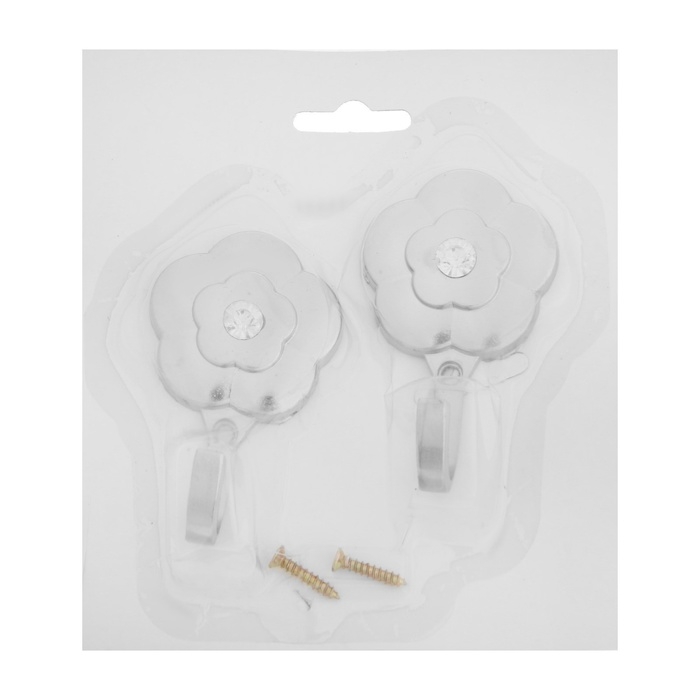 Крючок однорожковый для штор CAPPIO KC117, цвет бронза, 2 шт