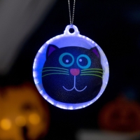 Светодиодная игрушка &laquo;Кот ведьмы&raquo; 8 см, батарейки AG13х3 (в комплекте), свечение мульти