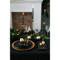 Блюдо фарфоровое для подачи Magistro Pietra lunare, 26,5&times;15&times;2 см, цвет чёрный