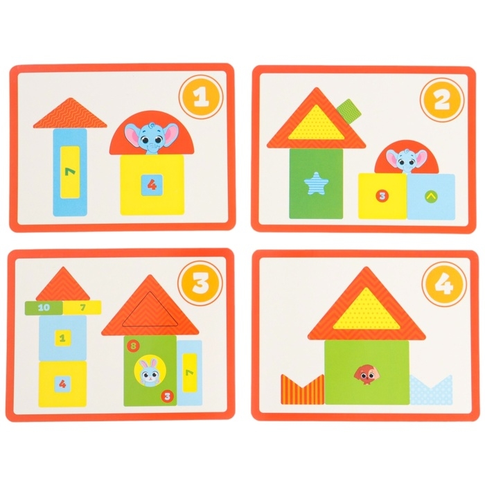 Детская развивающая игра EVA &laquo;Маленький строитель 1&raquo;, изучение форм / цветов, виды МИКС, Крошка Я