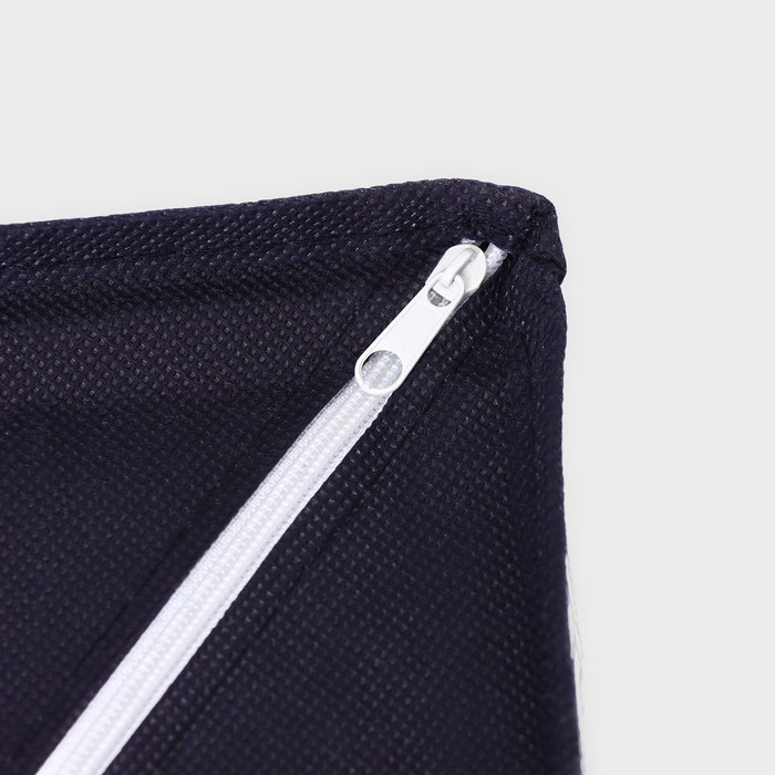 Органайзер для хранения белья с крышкой Доляна &laquo;Волна&raquo;, 24 ячеек, 38&times;30&times;12 см, цвет синий