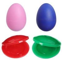 Набор погремушек &laquo;Перкуссионные маракасы: яички, кастаньеты&raquo;, 4 шт., цвет МИКС, Крошка Я