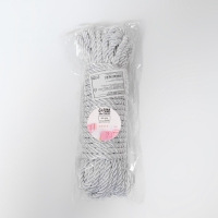 Шнур витой, d = 5 мм, 10 &plusmn; 1 м, цвет серебряный