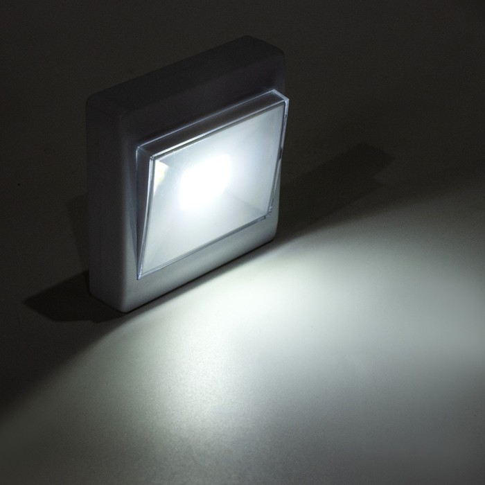 Фонарь-светильник "Мастер К", 3 Вт, COB, 3 ААА, магнит, липучка, 8.6 х 3 см